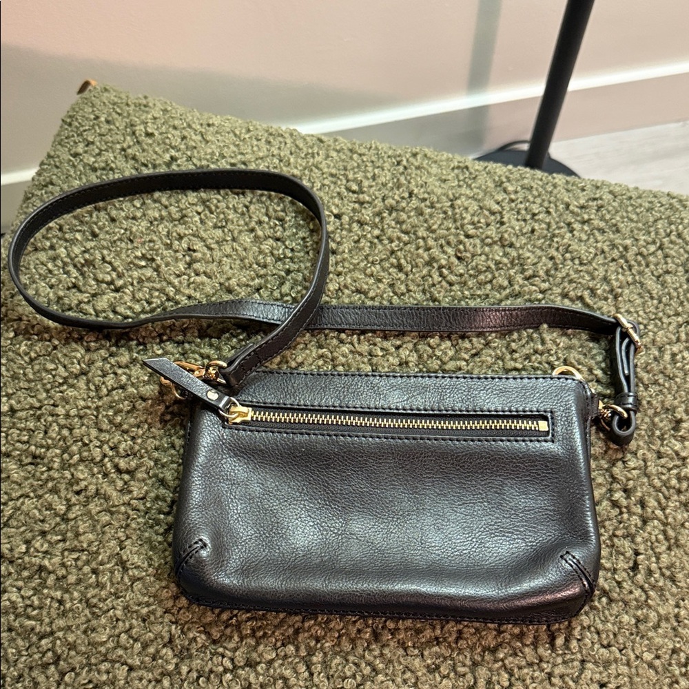 Mark & Graham cute minimalist Black Leather‎ going out Bag